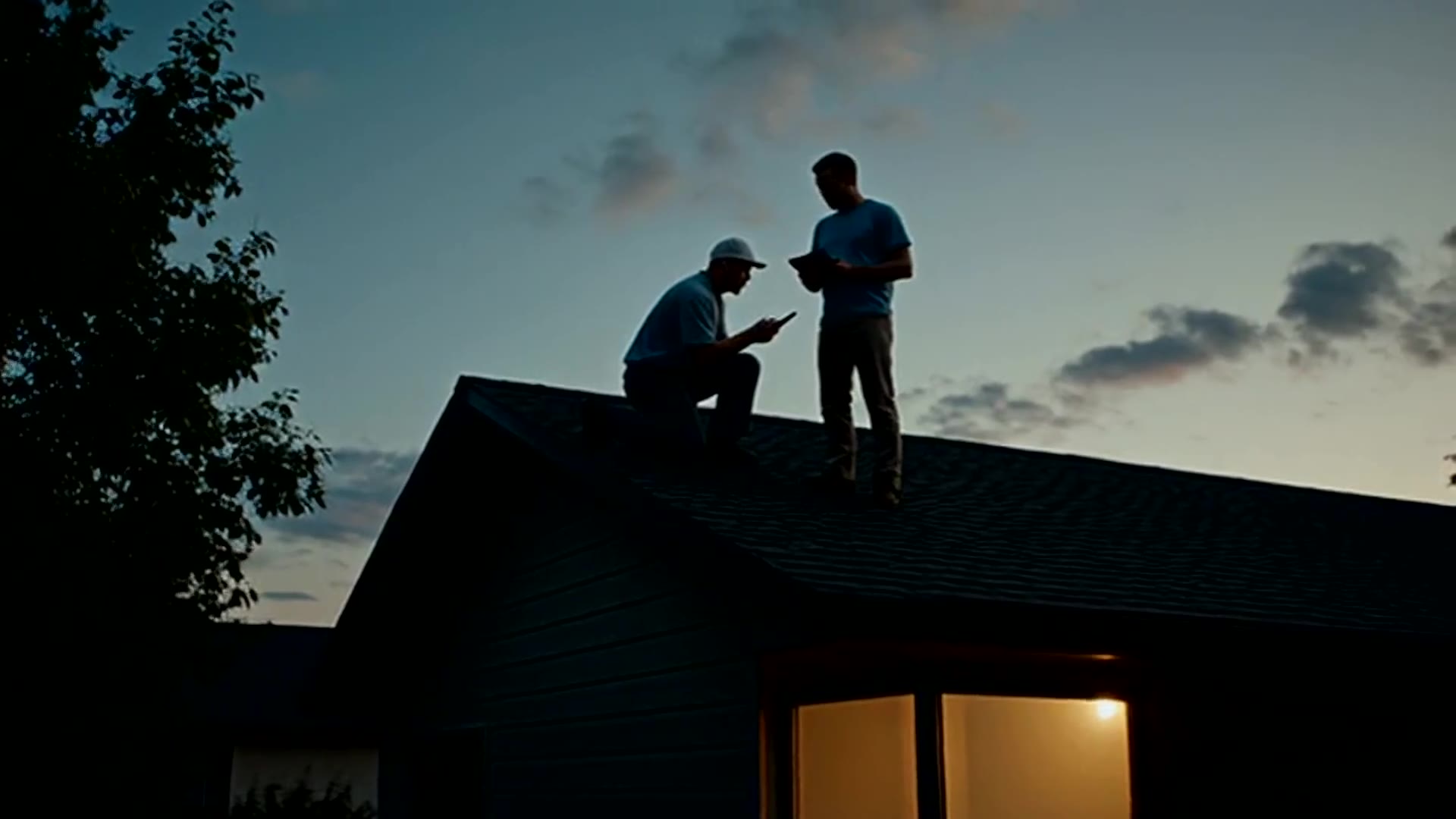 Premium roofing consultation background